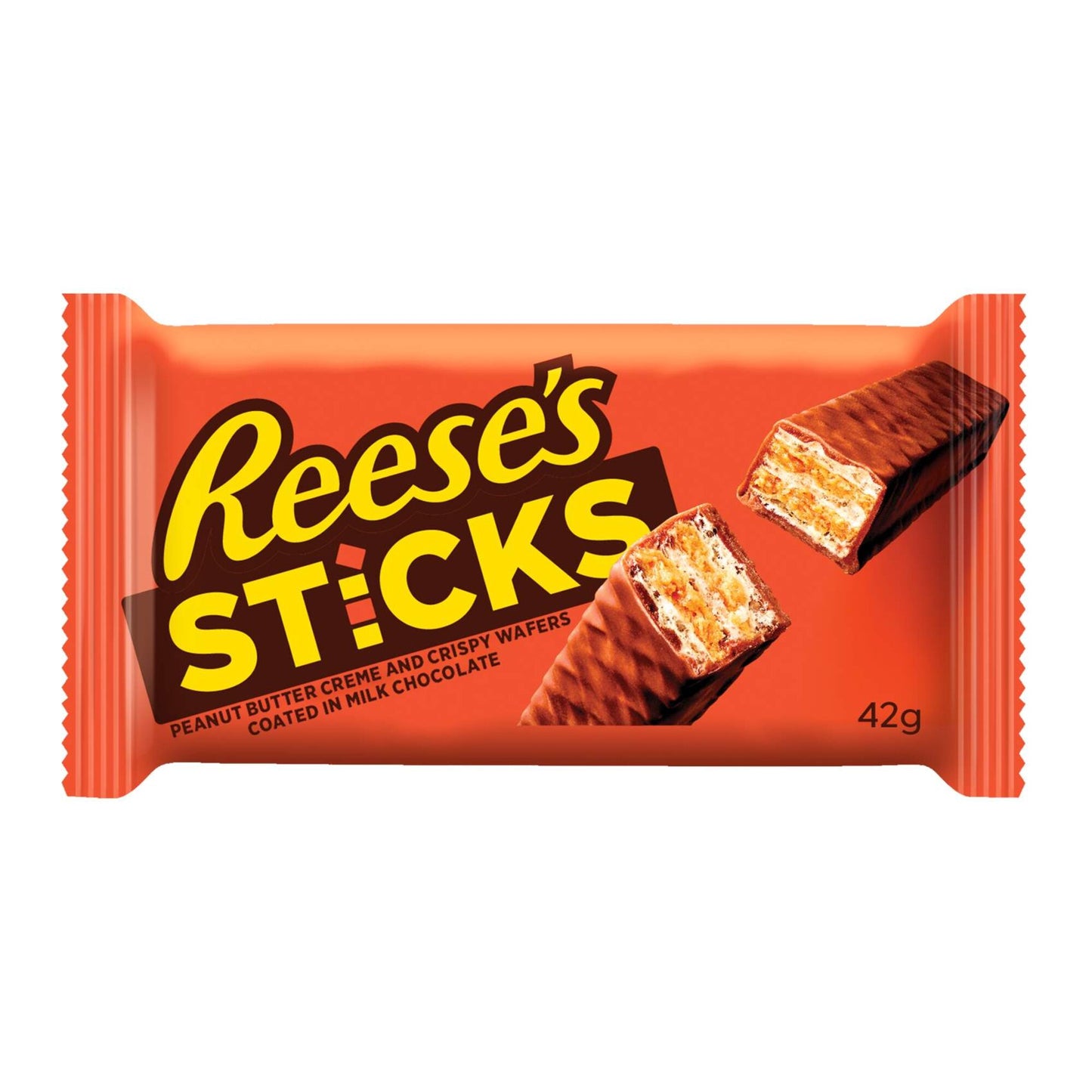 Reese's Sticks Chocolate Flavored Coating, Peanut Butter 42 gr