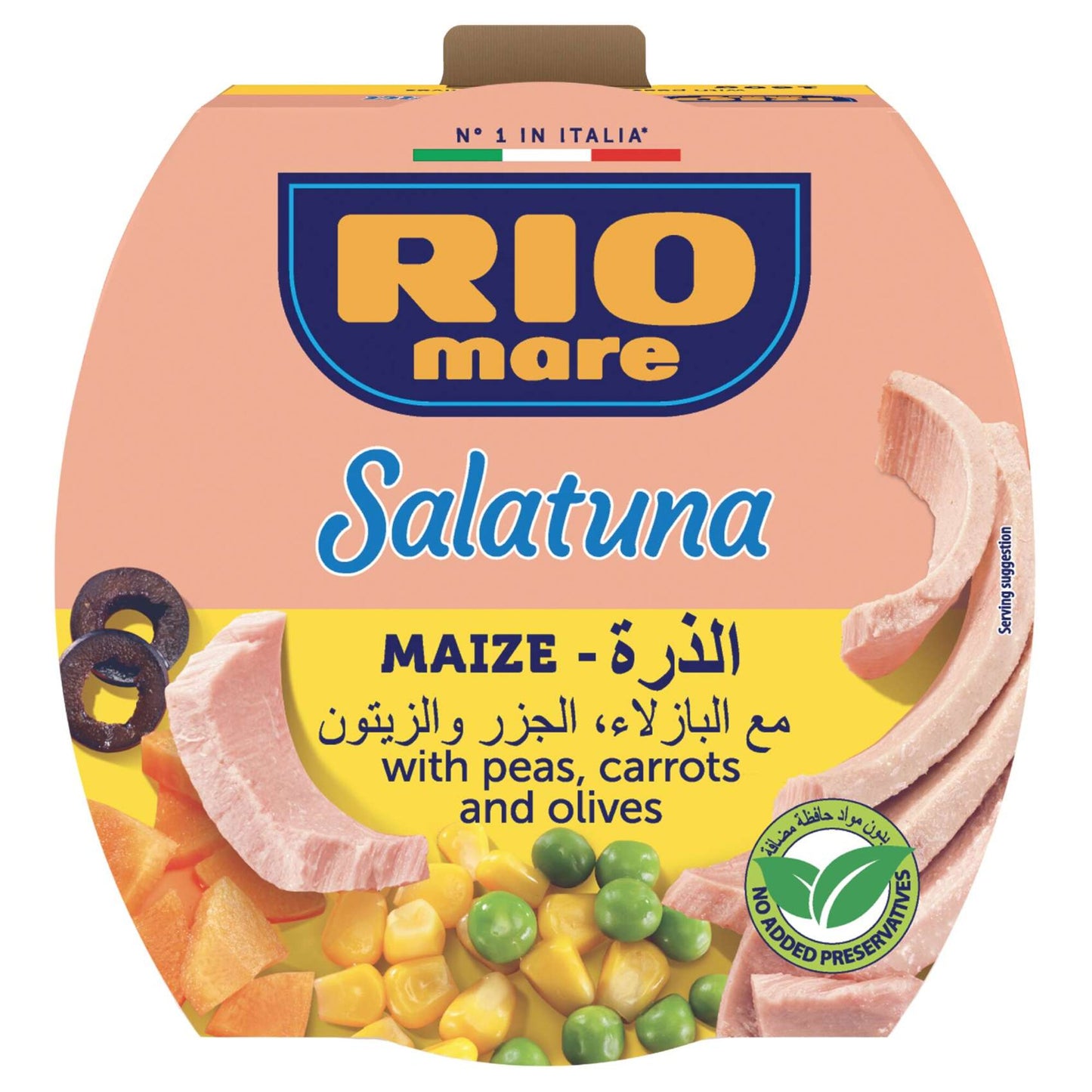 Rio Mare Salatuna Maize with Peas,Carrots & Olives 160 gr