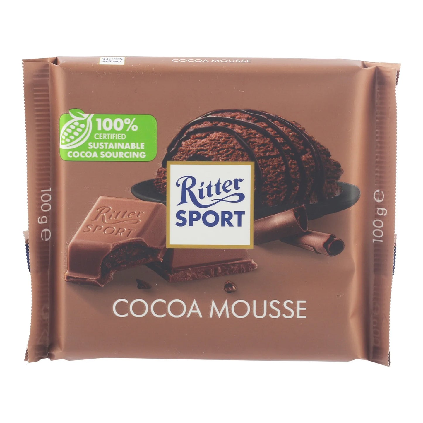 Ritter Sport Chocolate Slab with Cocoa Mousse 100 gr