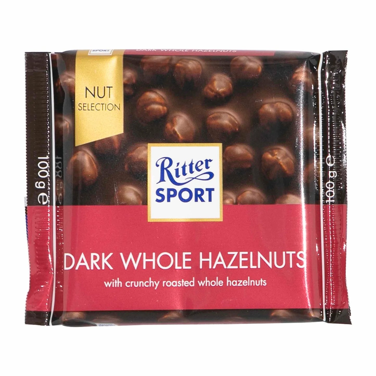 Ritter Sport Nut Selection Dark Chocolate Slab with Hazelnuts 100 gr