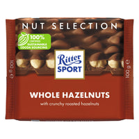 Ritter Sport Nut Selection Milk Chocolate Slab with Whole Hazelnuts 100 gr