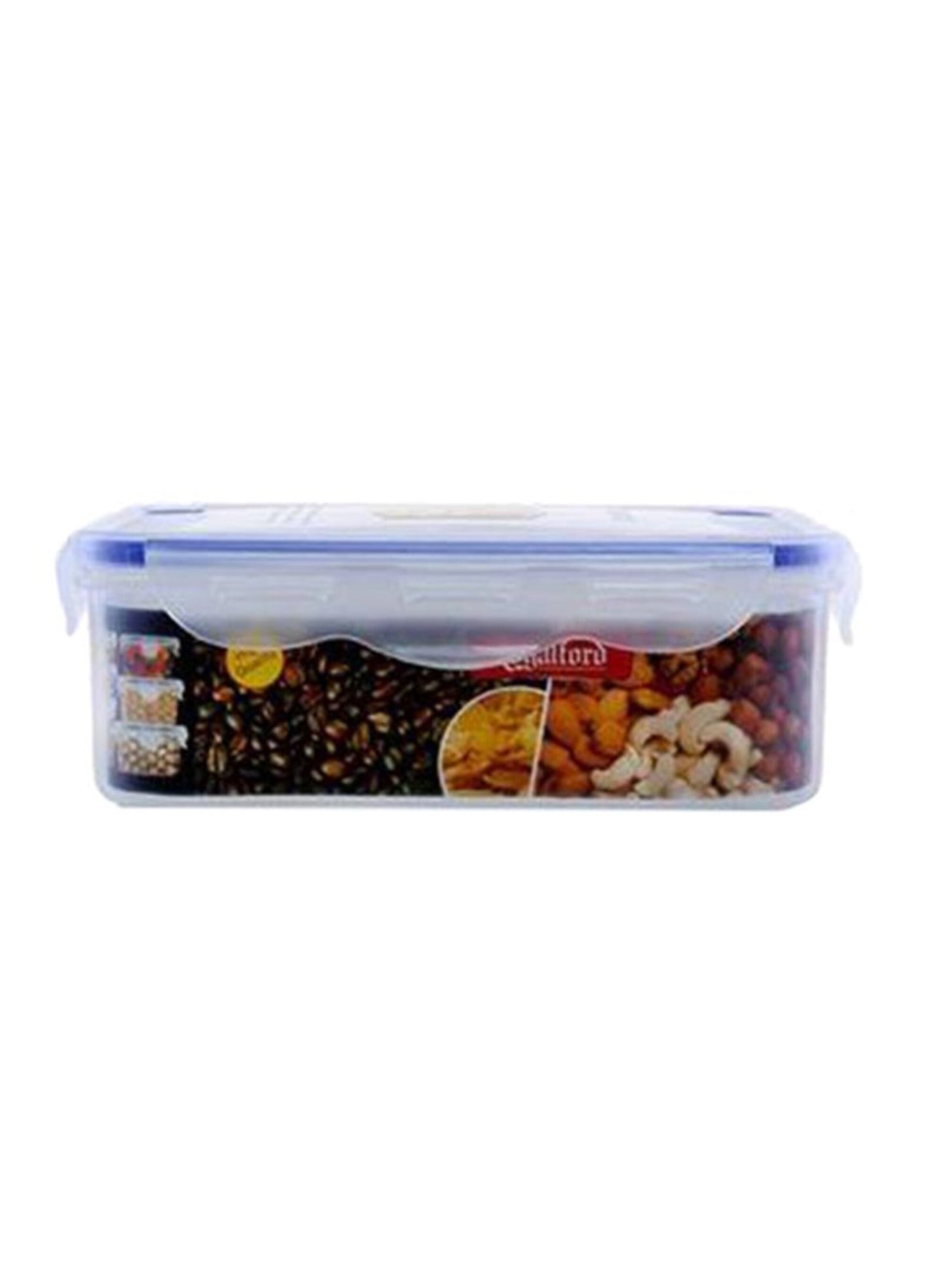 Royalford Clear Rectangular 1L Container with Lid 1 pcs