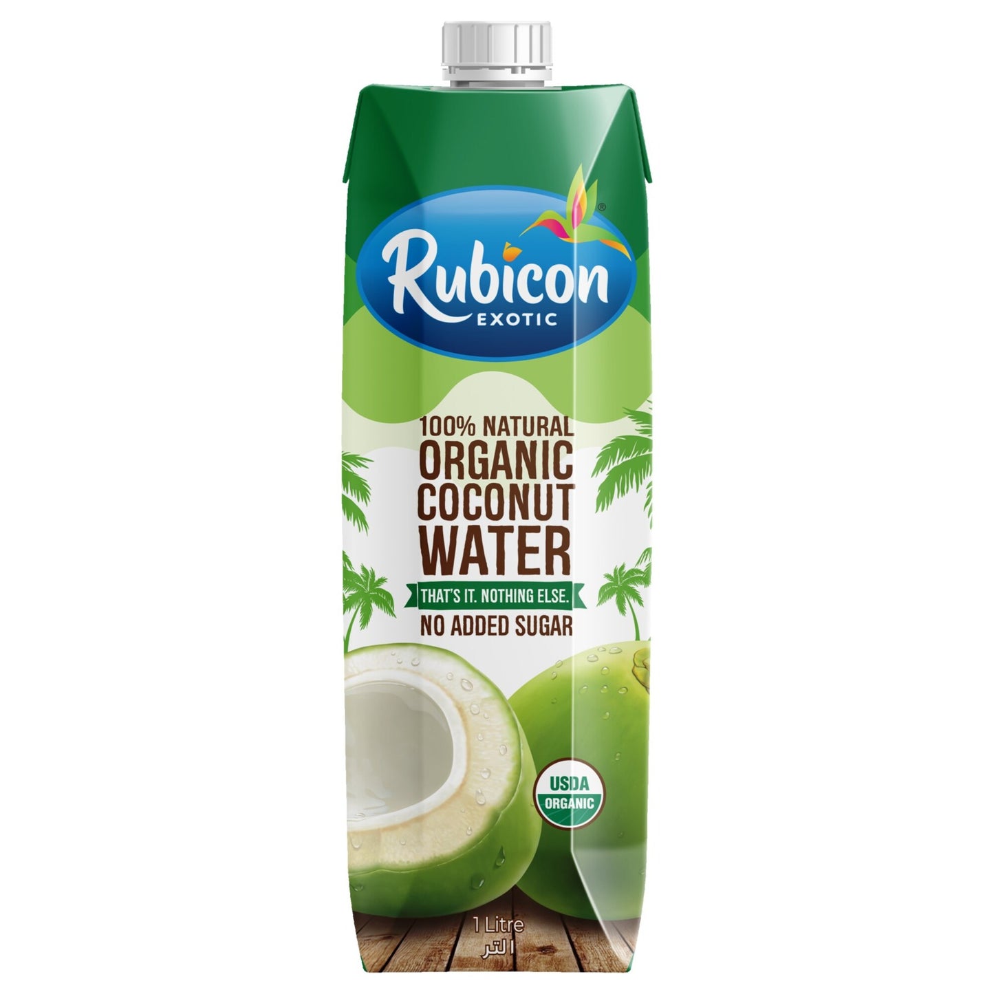 Rubicon Organic Coconut Water - GMO free, no added sugar 1 L