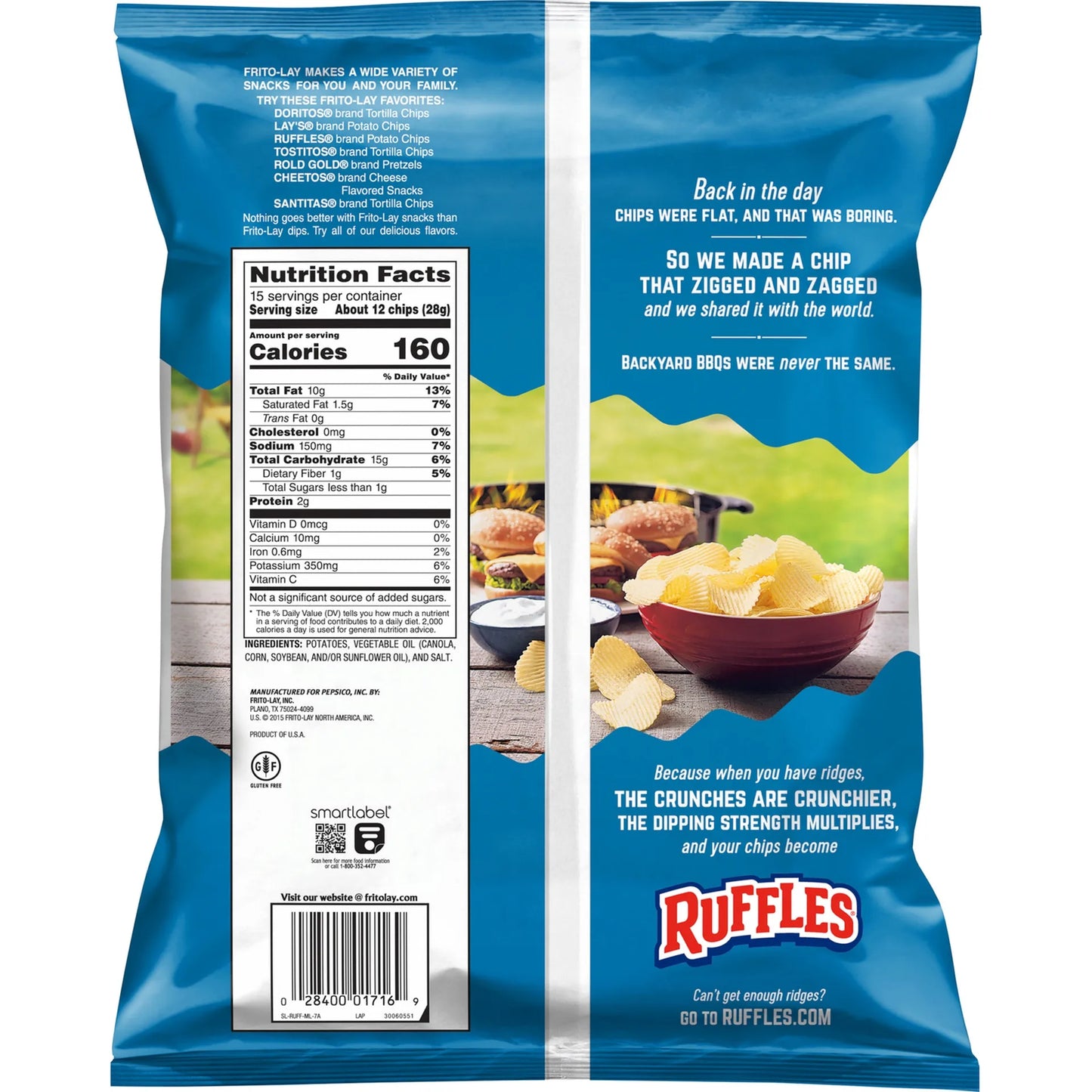 Ruffles Original Potato Chips 184.2 gr