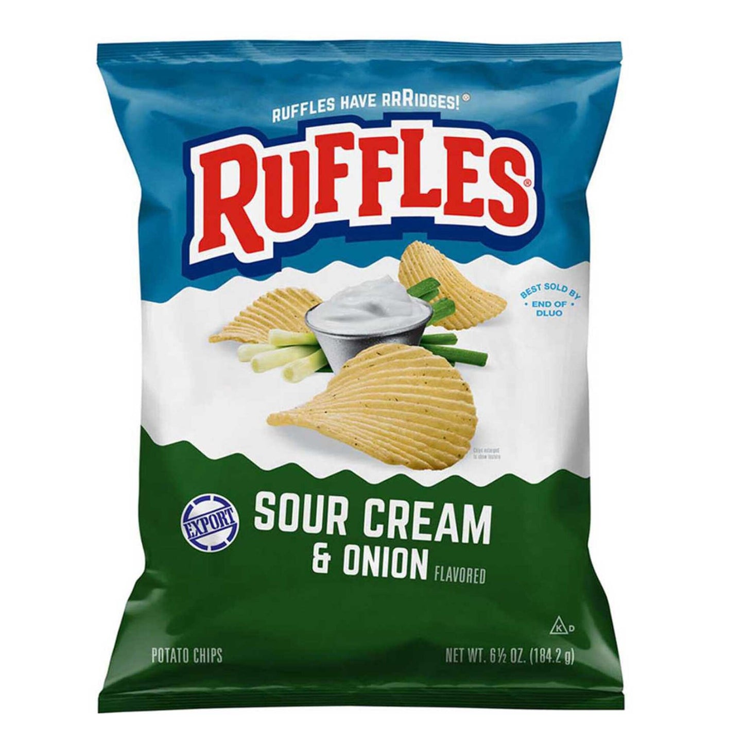 Ruffles Sour Cream & Onion Potato Chips 184.2 gr
