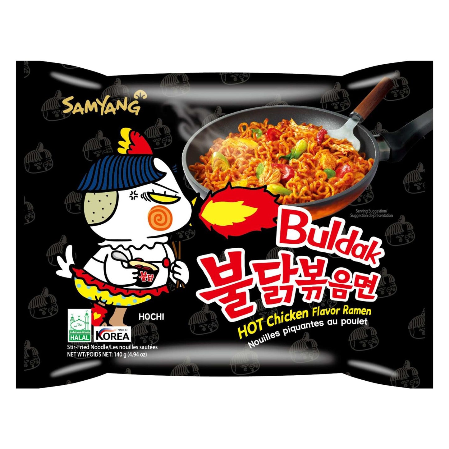 Samyang Hot Chicken Ramen Noodle Black, 140g