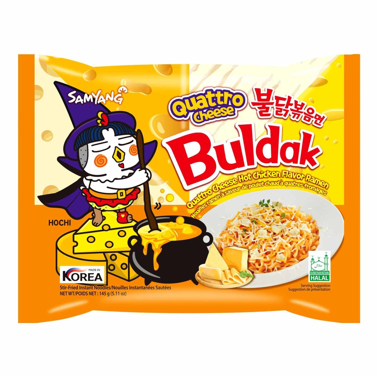 Samyang Quattro Cheese Buldak Hot Chicken Flavour Ramen 145g