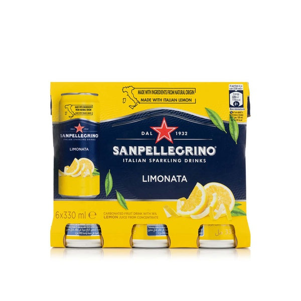 San Pellegrino Limonata Sparkling Drinks Lemon Flavor 6x330 ml