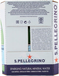 San Pellegrino Natural Sparkling Mineral Water Glass Bottles 12x750 ml
