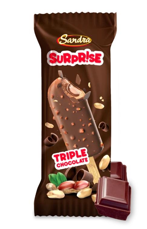 Sandra Surprise Triple Chocolate Ice Cream Stick 100 ml