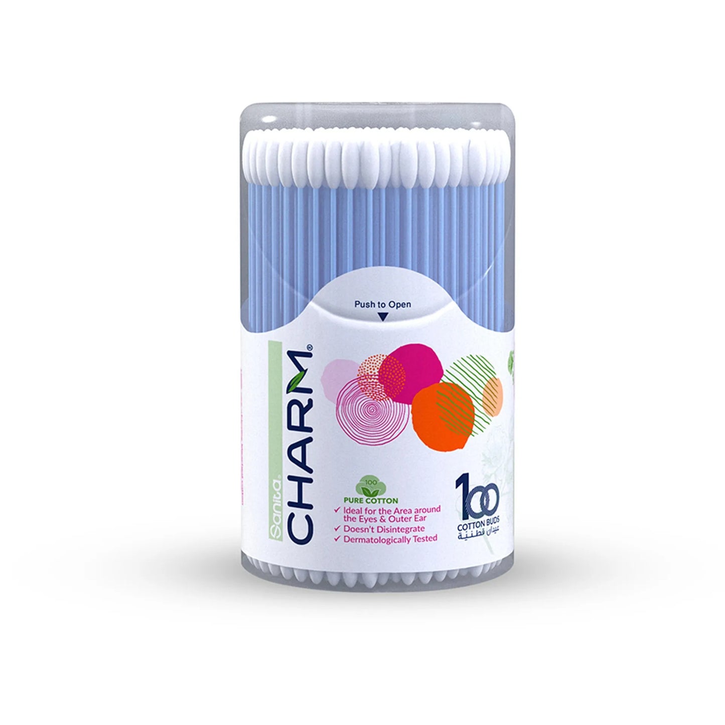 Sanita Charm Cotton Swabs 100 per pack