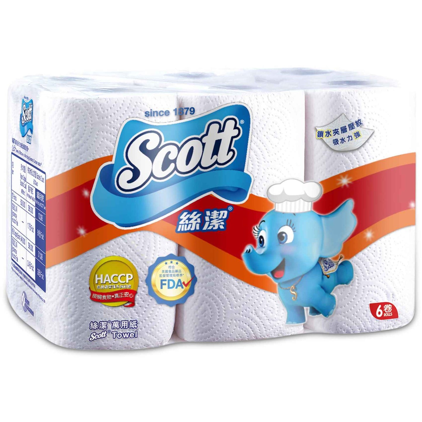 Scott Kitchen Towel Rolls 6 per pack