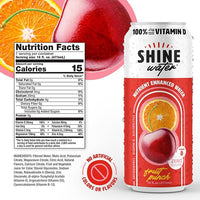 Shine Water Fruit Punch Flavor with Vitamin D, Electrolytes & Antioxidants 473 ml