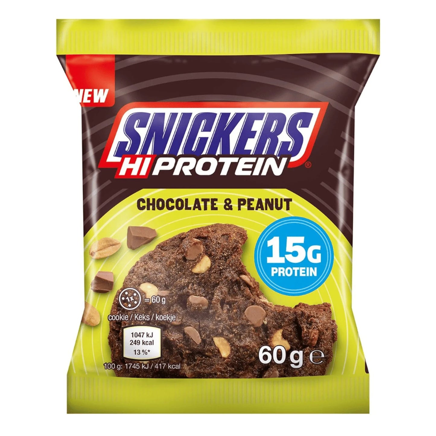 Snickers HiProtein 15g Cookie Chocolate and Peanut 60 gr