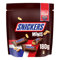 Snickers Minis Chocolate Bars Filled with Caramel & Peanuts 180 gr