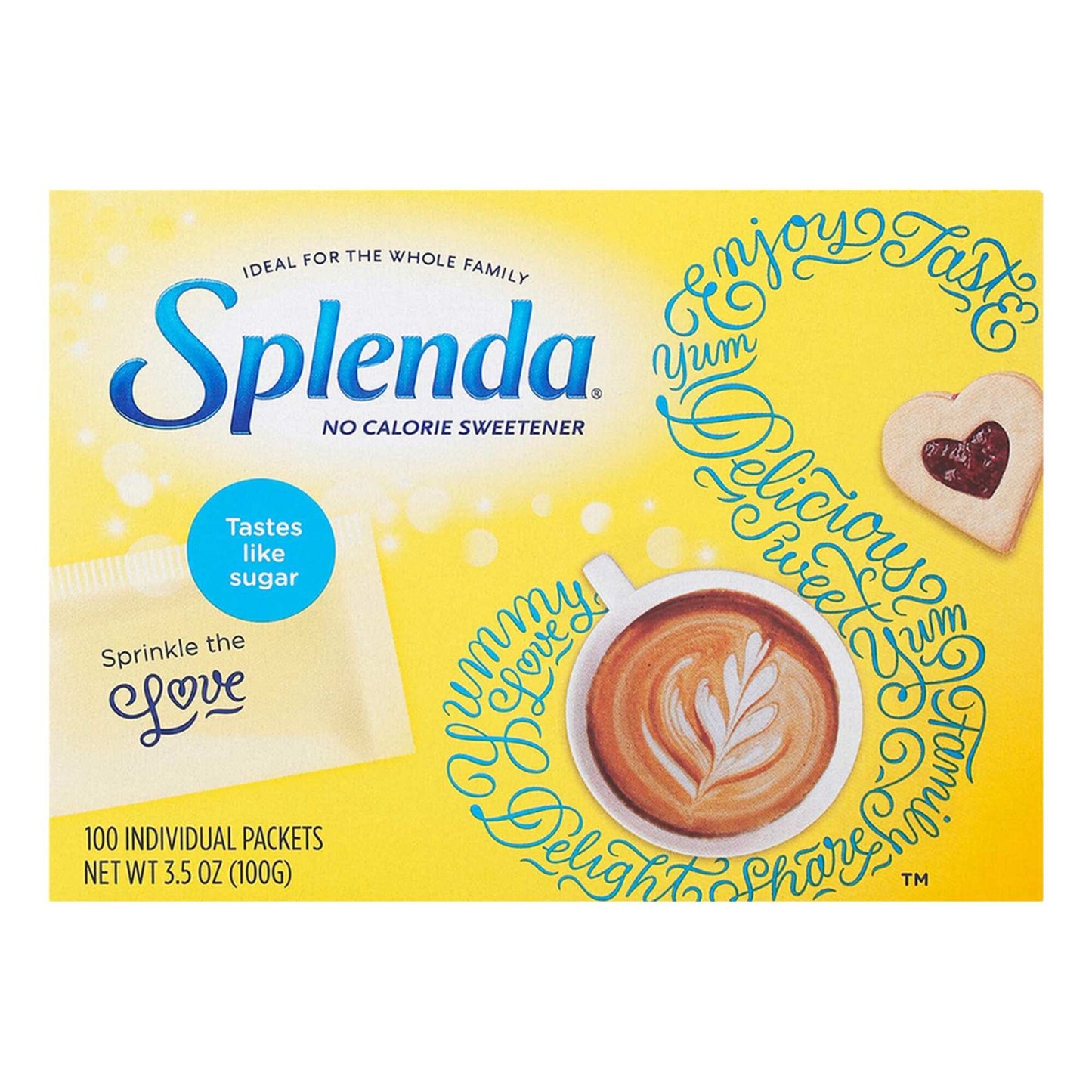 Splenda Zero Calorie Sweetener (100 Sachets) 100 gr