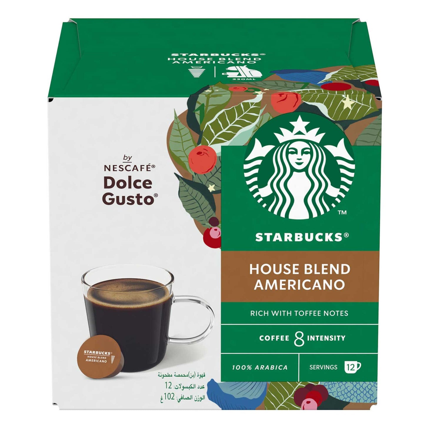 Starbucks Dolce Gusto House Blend Americano Coffee 102g