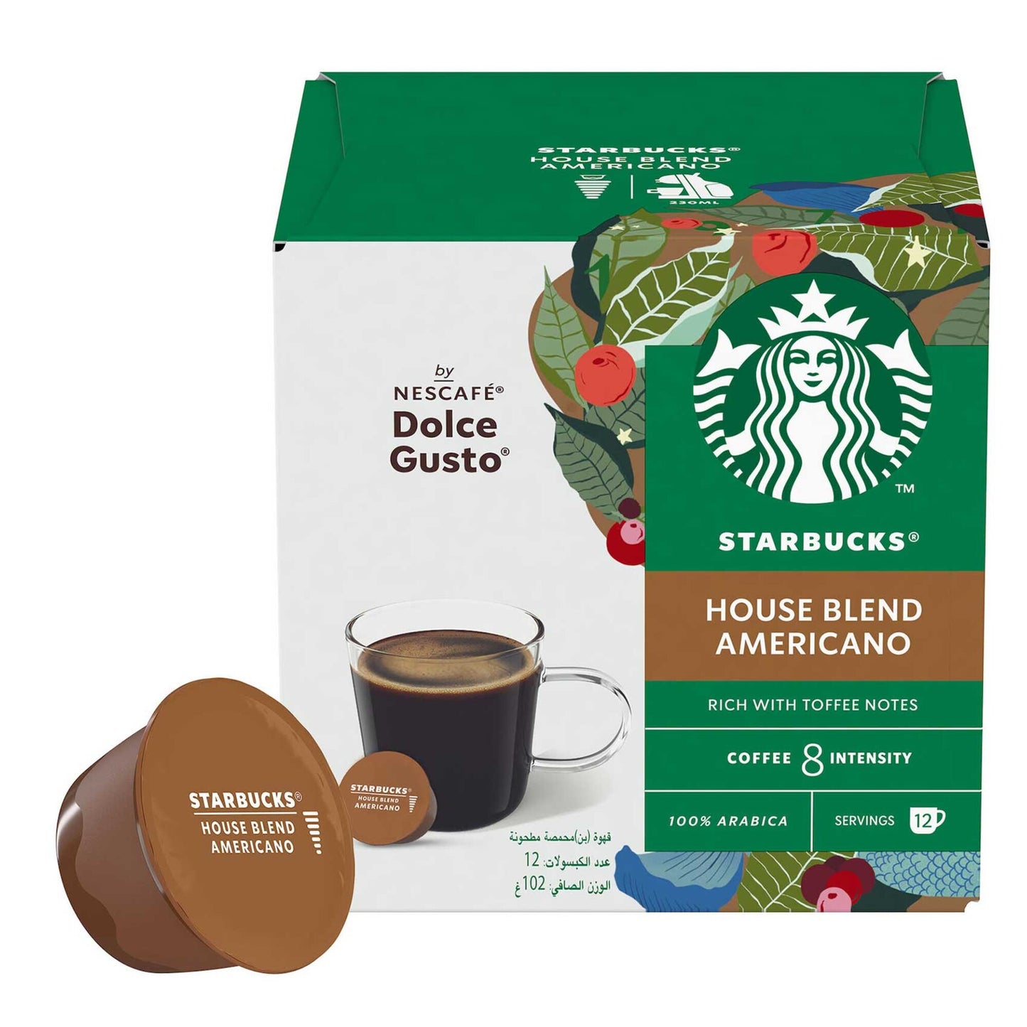Starbucks Dolce Gusto House Blend Americano Coffee 102g
