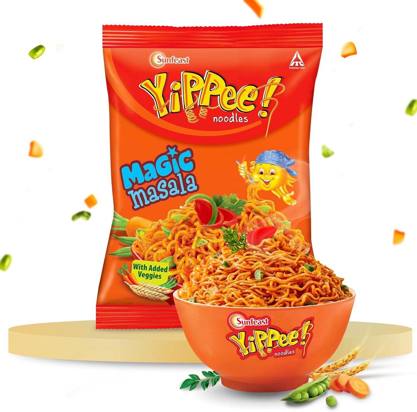 Sunfeast Yippee Instant Noodles Magic Masala Flavor 60 gr