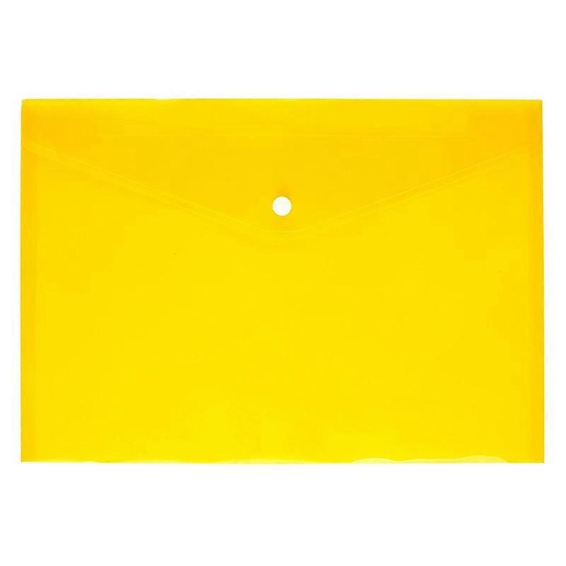 Super Deal Yellow Plastic Envelope File (26x36cm) 1 pcs