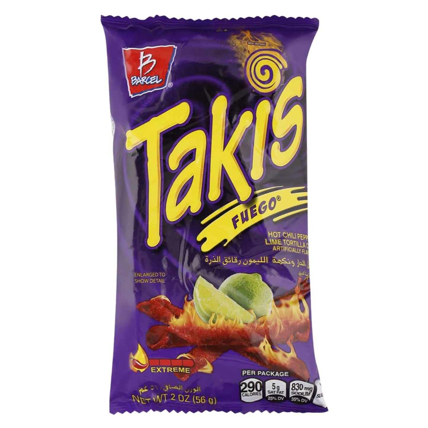 Takis Fuego Hot Chili & Lime 56g