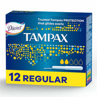 Tampax Regular Tampons with Applicator 12 per pack
