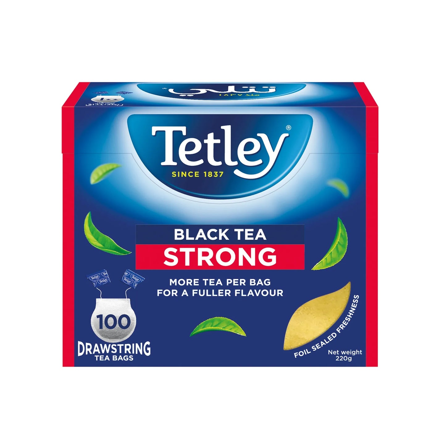 Tetley Strong Black Tea Bags 100 per pack