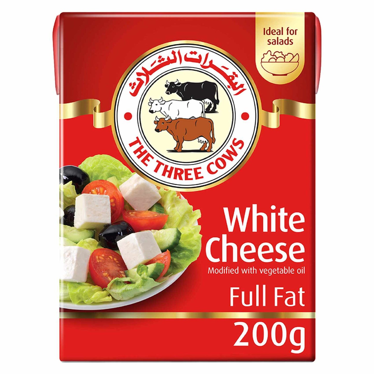 The Three Cows Full Fat White Cheese 200g