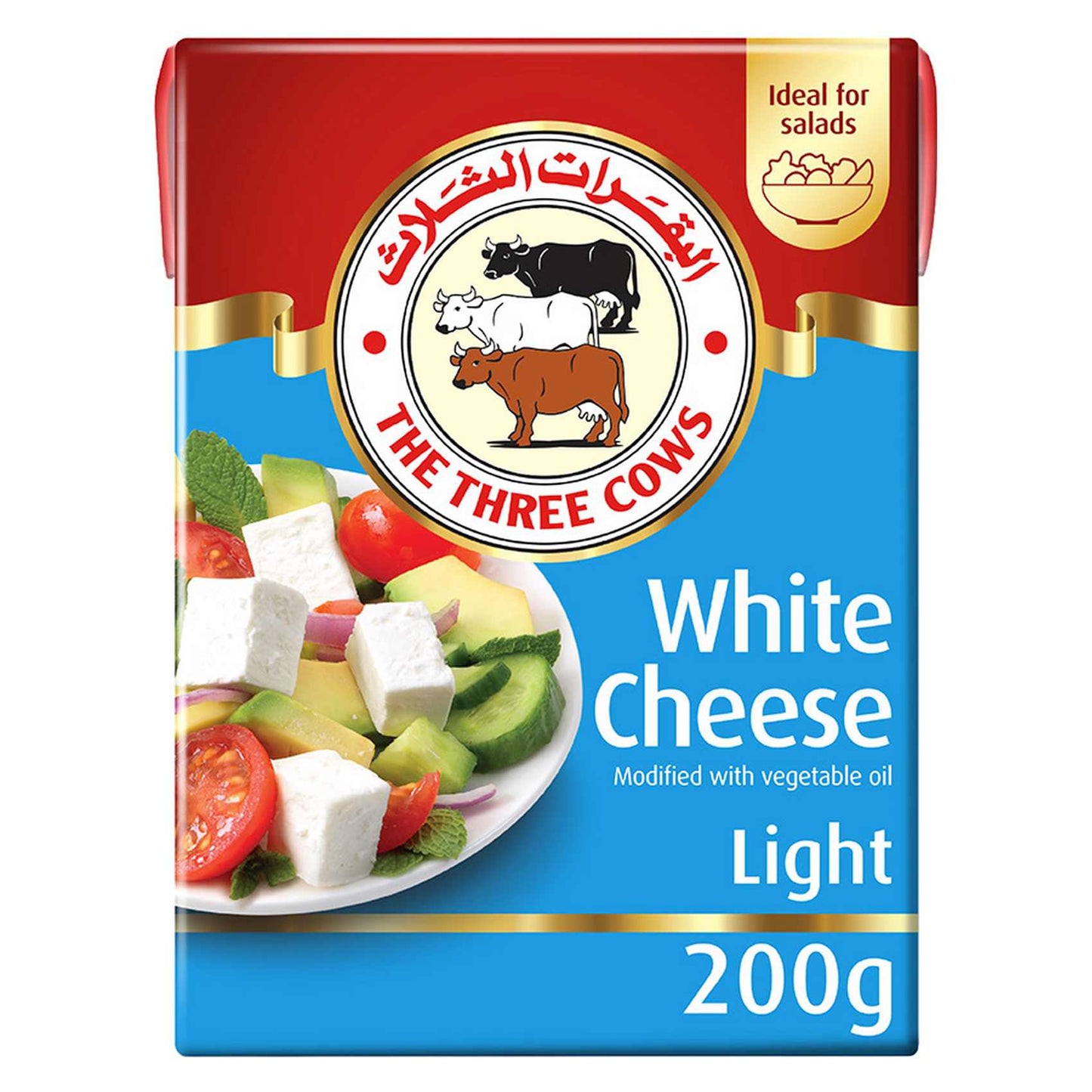 The Three Cows Light White Cheese 200g