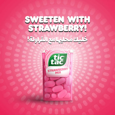 Tic Tac Strawberry Mix Flavor 18 gr