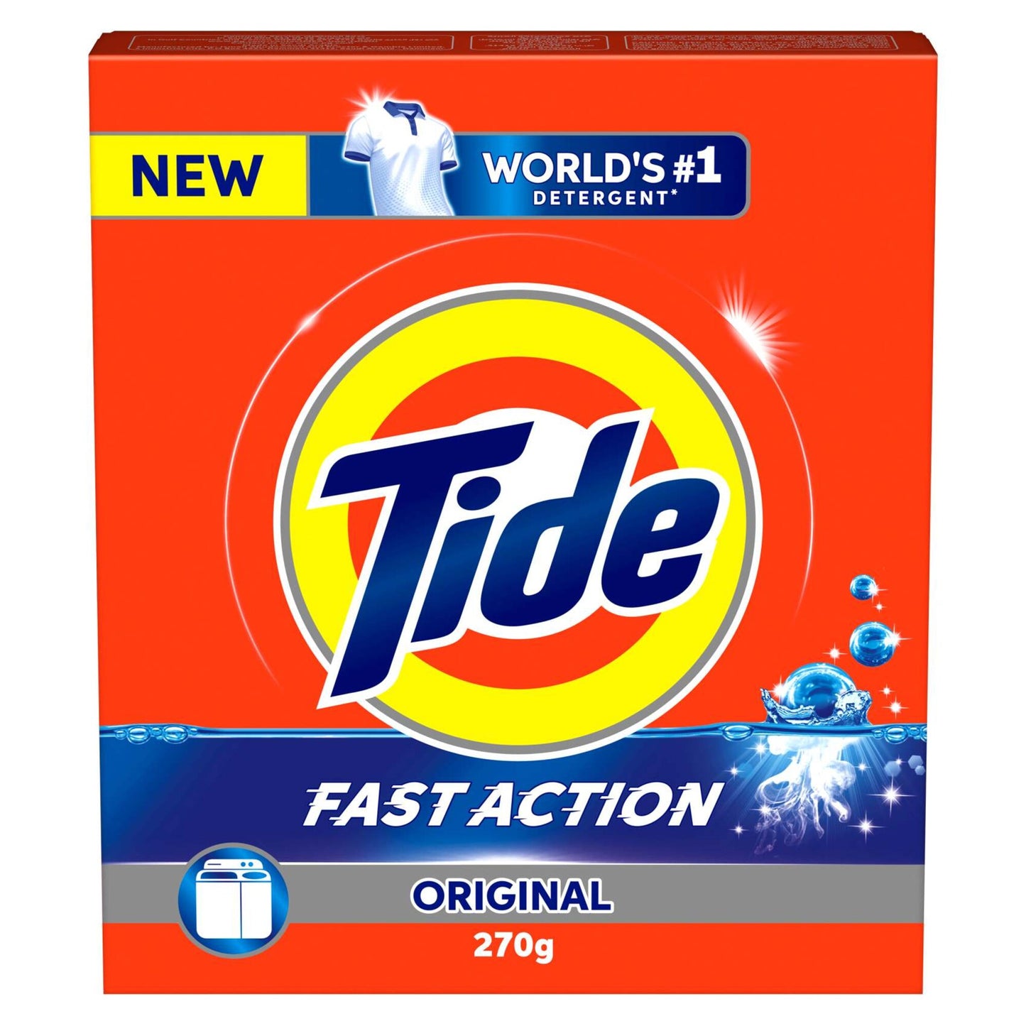 Tide Fast Action High Solution Detergent Powder Original 270g