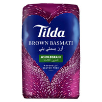 Tilda Whole Grain Brown Basmati Rice 1kg