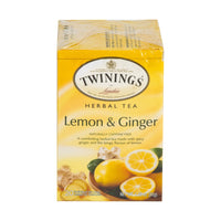Twinings Lemon & Ginger Tea Bags 20 per pack