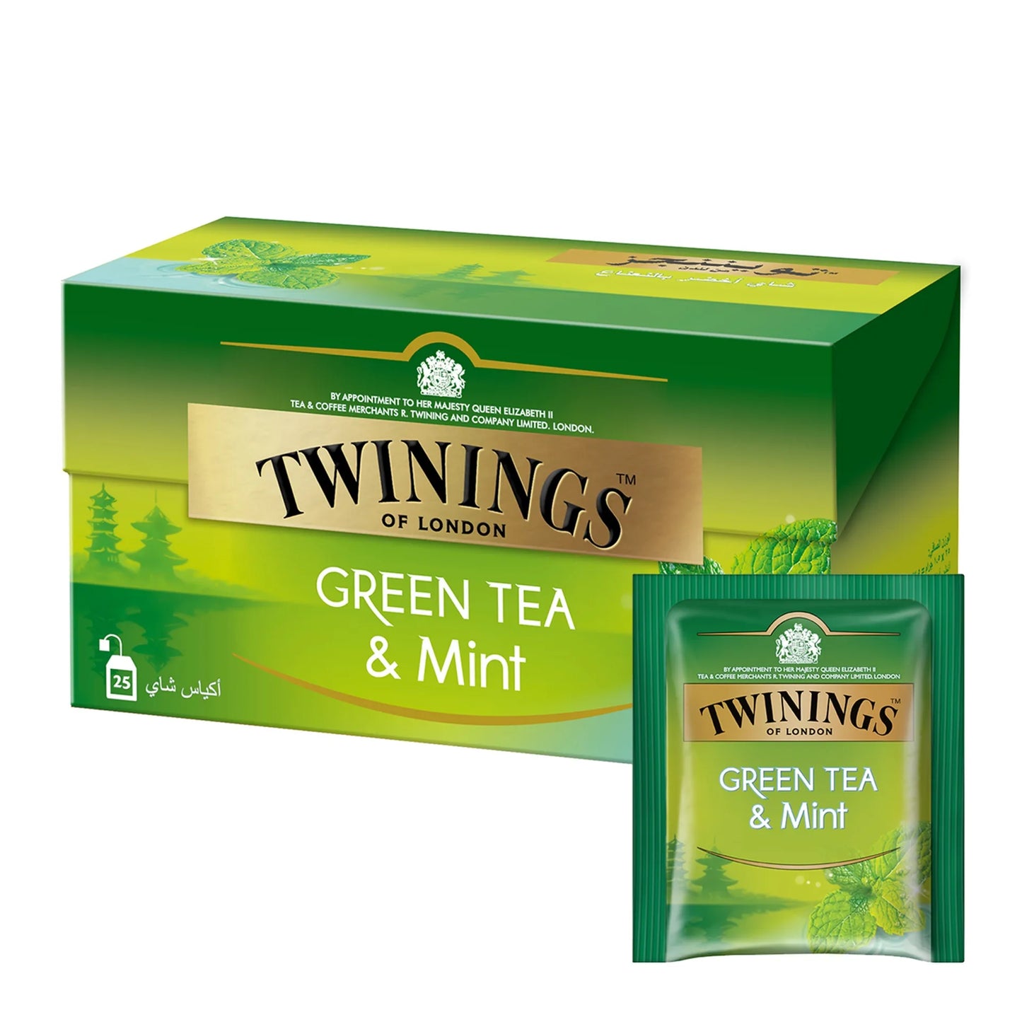 Twinings Mint Green Tea Bags 25 per pack