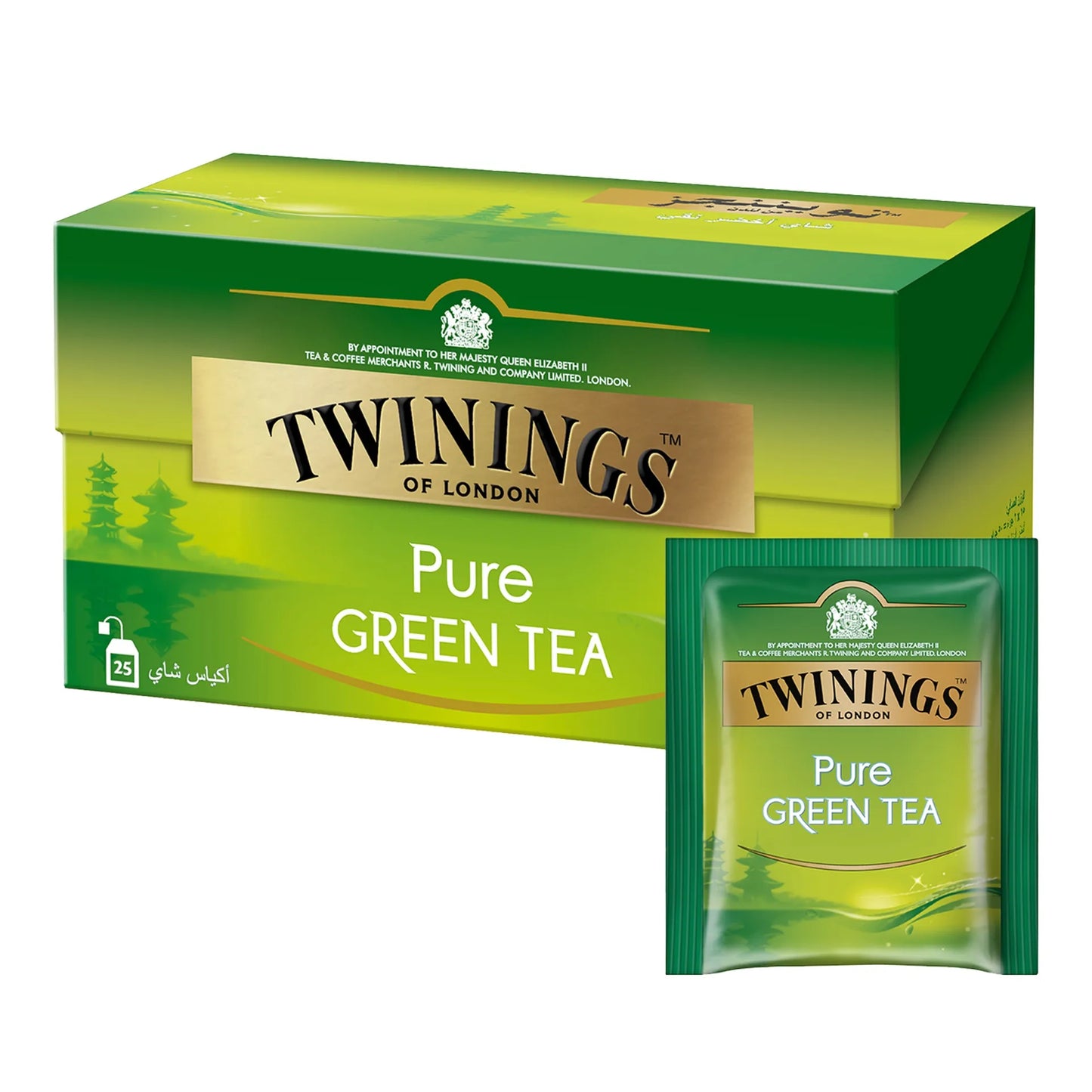 Twinings Pure Green Tea Bags 25 per pack