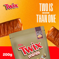 Twix Minis Chocolate Bars (10 Pieces) 200 gr