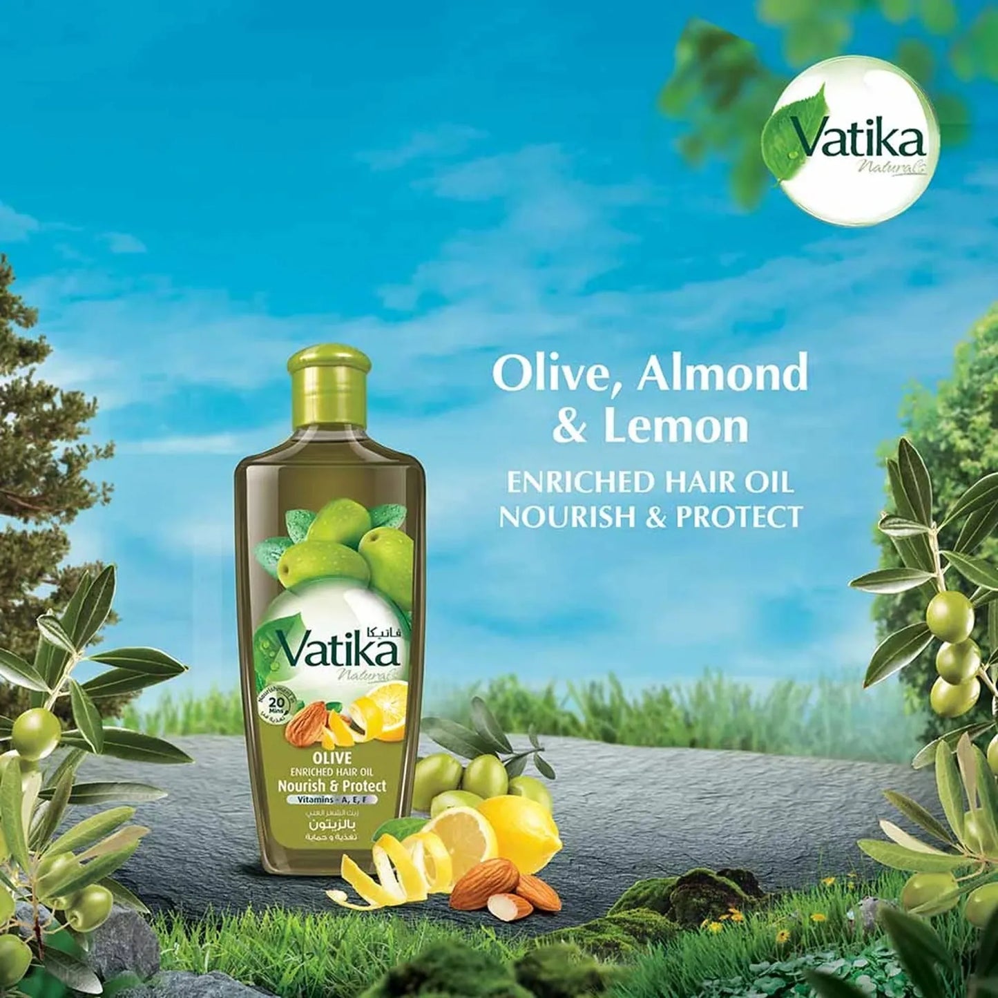 Vatika Naturals Nourishing & Protecting Olive Hair Oil 300 ml
