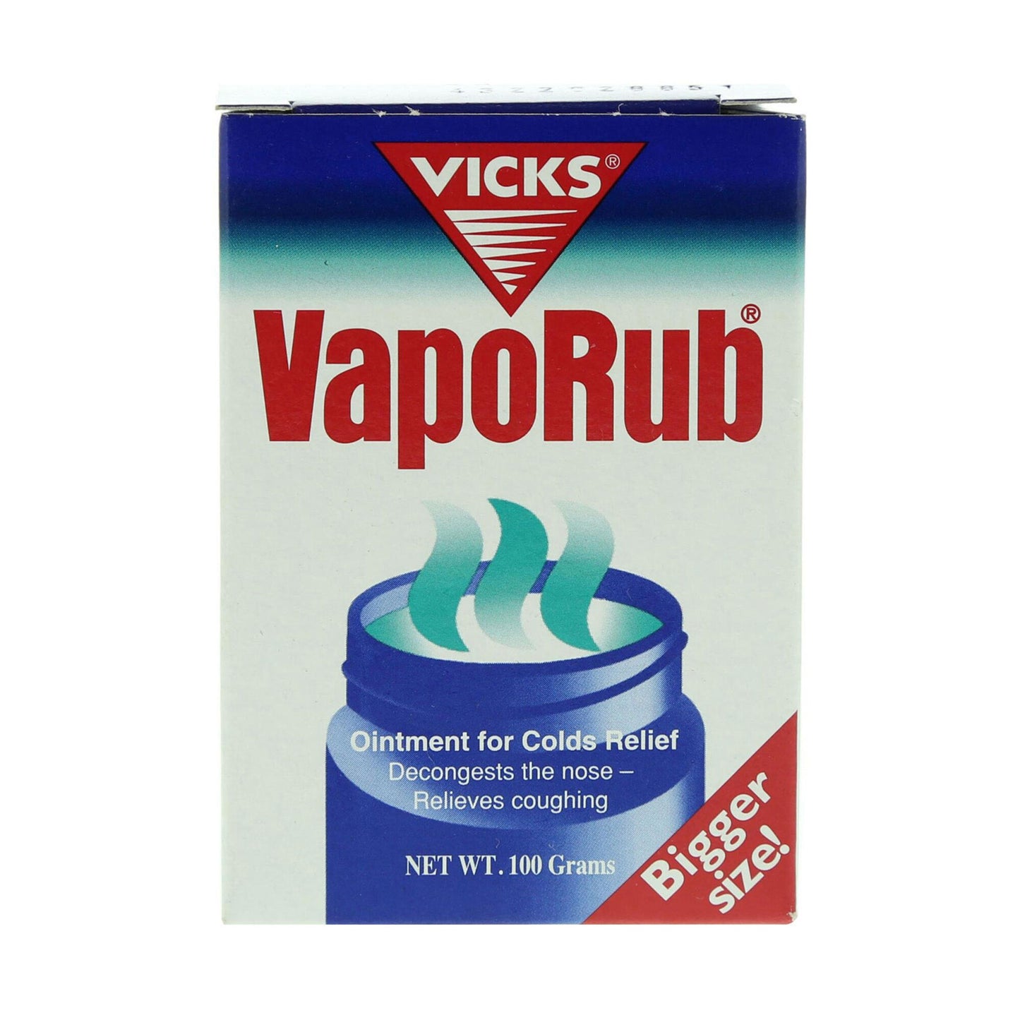 Vicks VapoRub Ointment for Nasal Congestion & Cough 100 gr