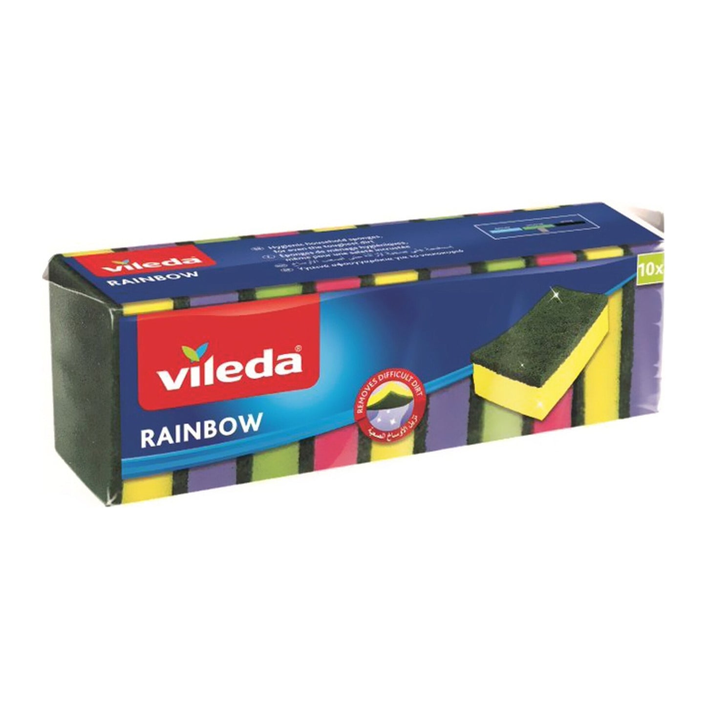 Vileda Rainbow Dish Sponges 10 per pack