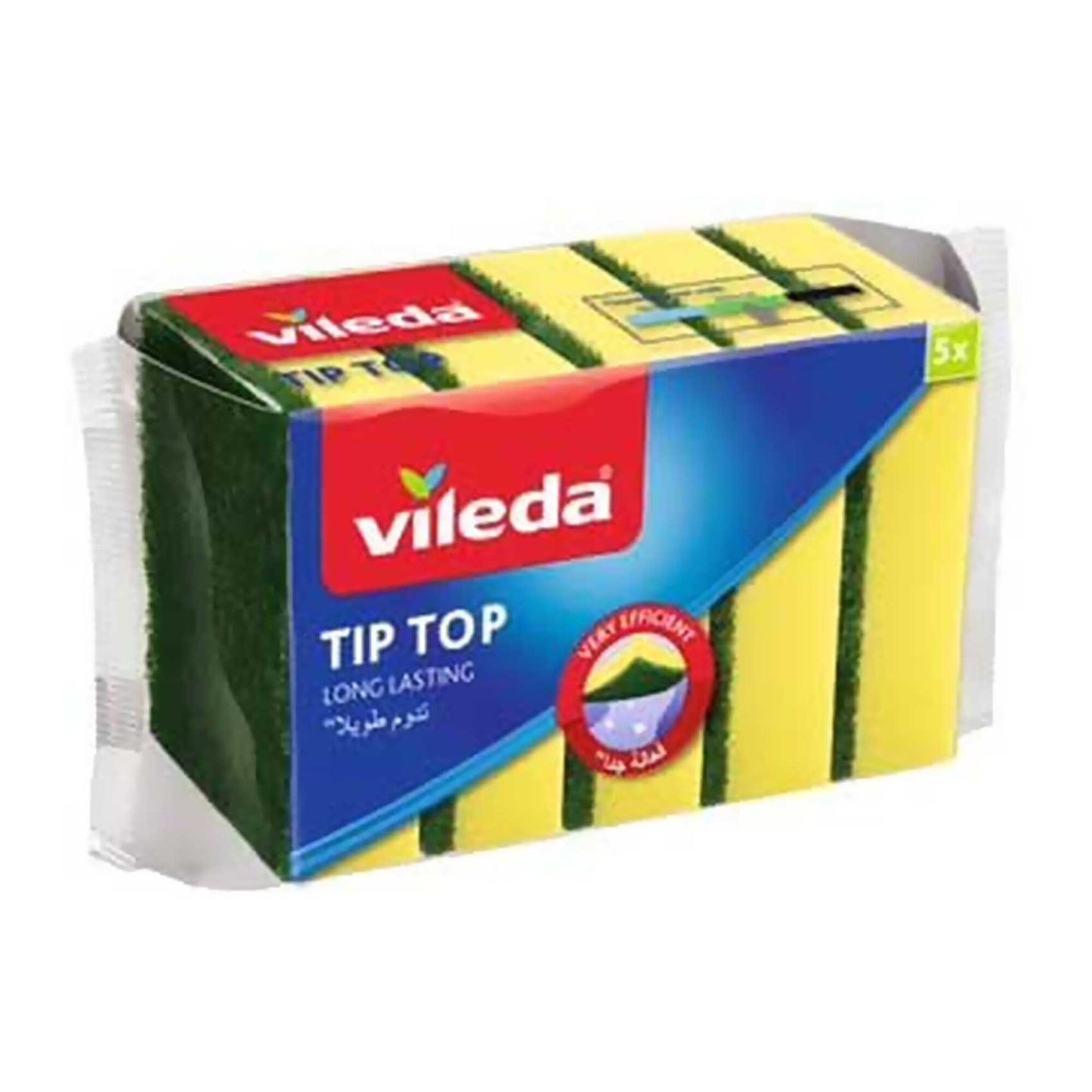 Vileda Tip Top Dish Cleaning Sponges 5 per pack