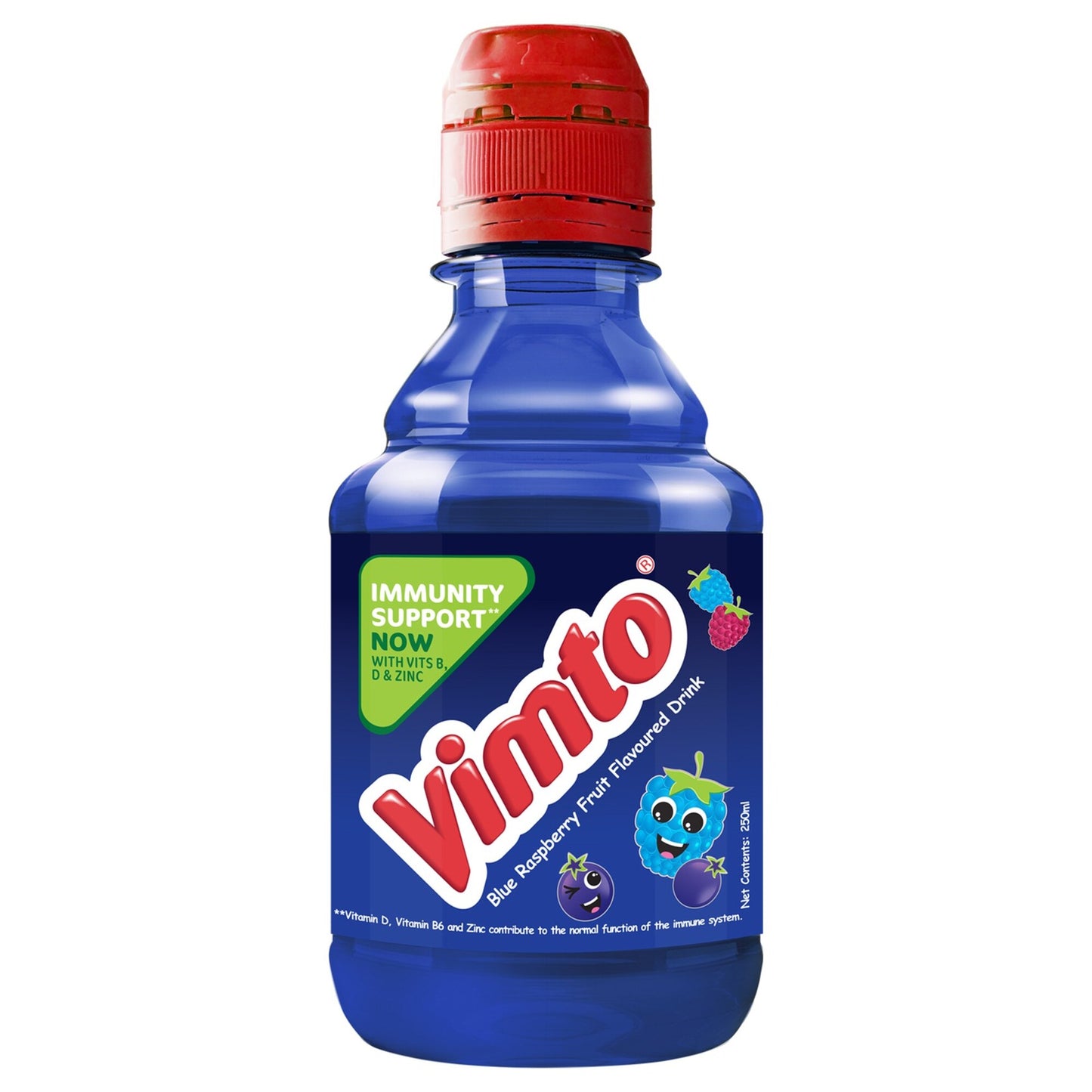Vimto Long Life Frui Drink Blue Raspberry Flavor 250 ml