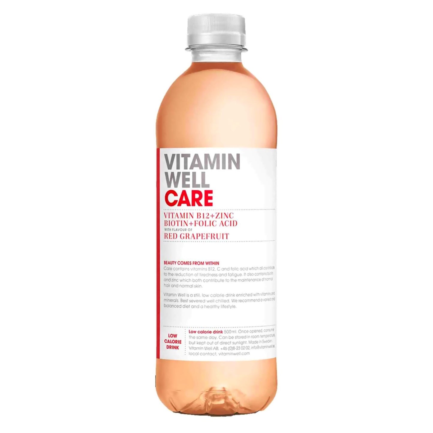 Vitamin Well Care Drink Red Grapefruit Flavor with Zinc - no added sugar 500 ml
