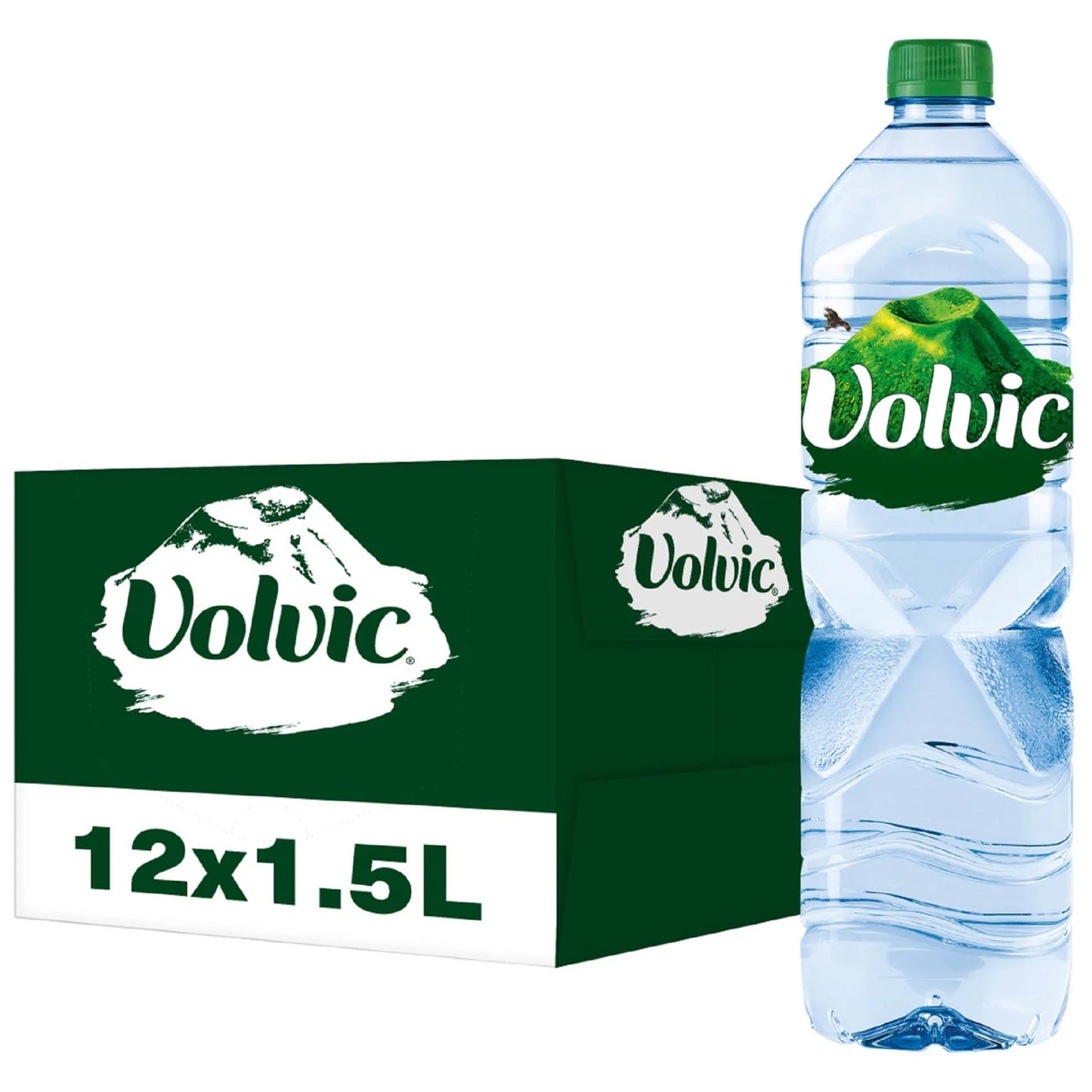 Volvic Natural Mineral Water 12x1.5 L