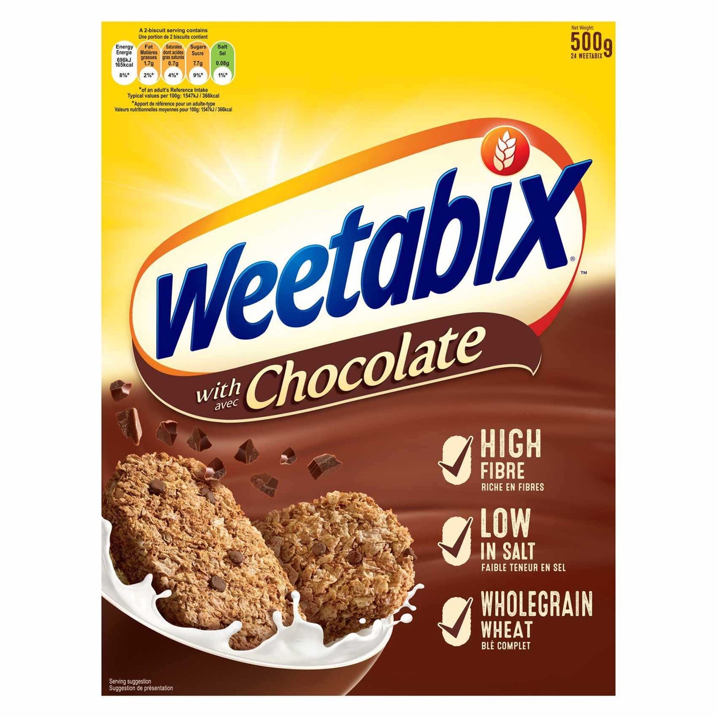 Weetabix Wholegrain Wheat Cereal with Chocolate 500 gr