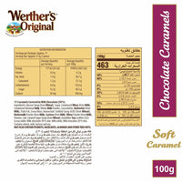 Werther's Original Soft Caramel Toffee Coated with Milk Chocolate 100 gr