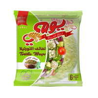 Yaumi 8 Inch White Tortilla Wraps (6 Pieces) 240 gr