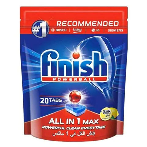 Finish All in One Dishwashing Tablets Lemon 20s