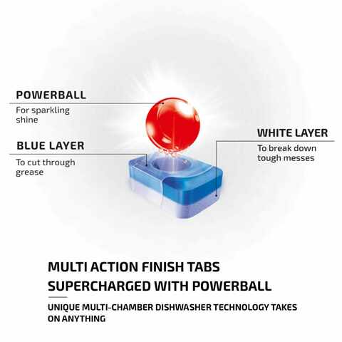 Finish All in One Dishwashing Tablets Lemon 20s