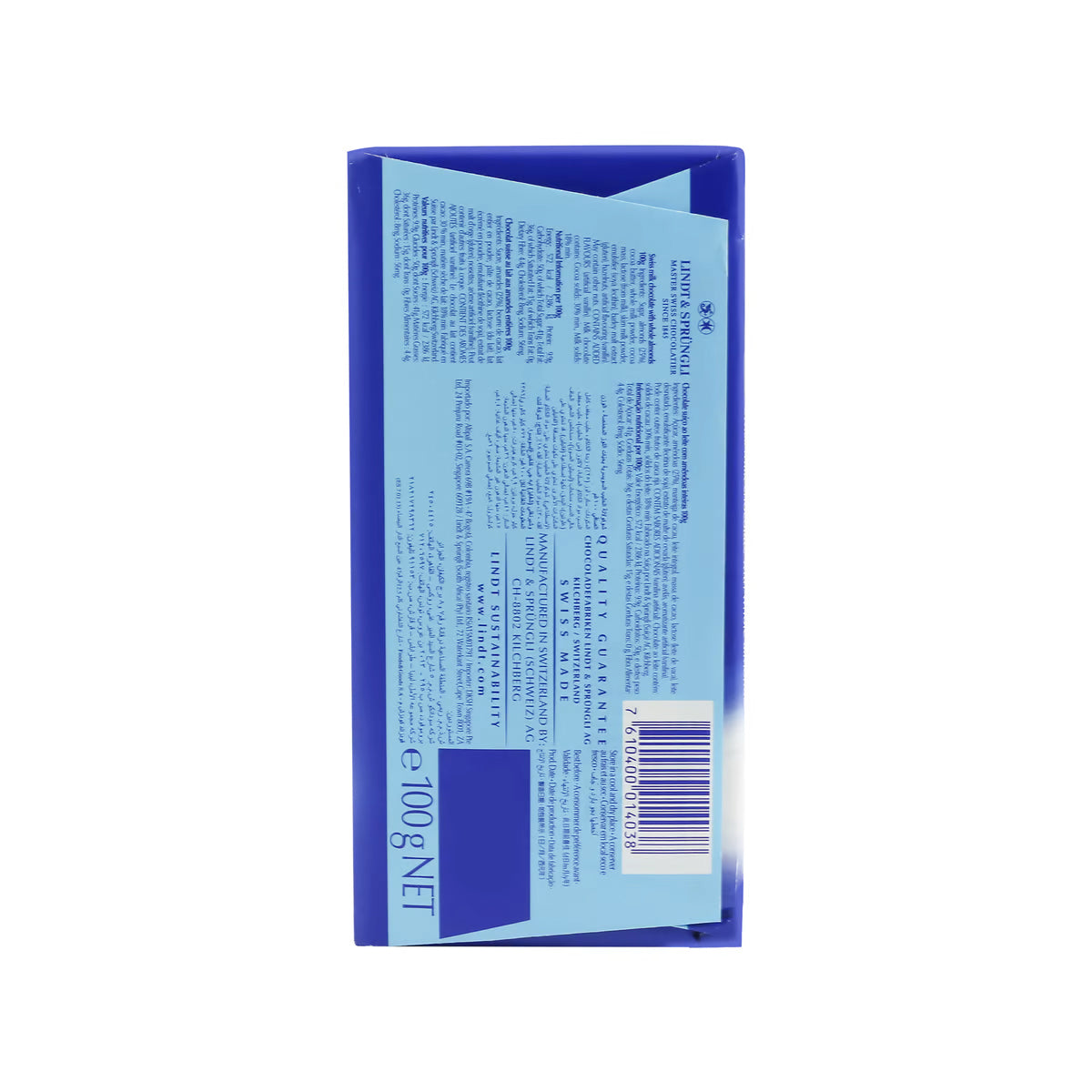 Lindt Swiss Classic Milk Whole Almond 100gm