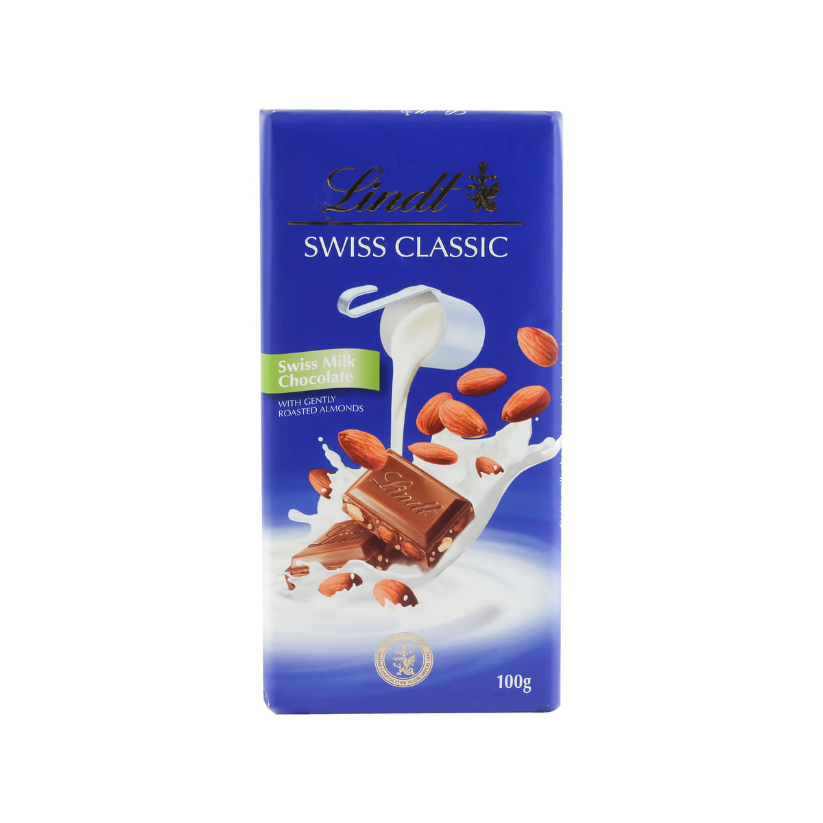 Lindt Swiss Classic Milk Whole Almond 100gm
